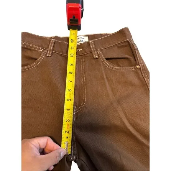 Reformation size 25 cowboy high rise straight jeans chocolate brown - NWT - Picture 8 of 10